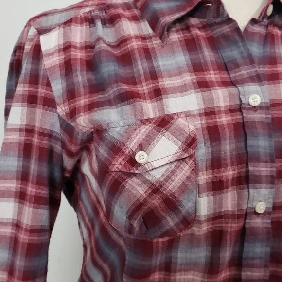 EUC Lucky brand plaid button-down shirt long sleeve Size XL - Picture 3 of 8